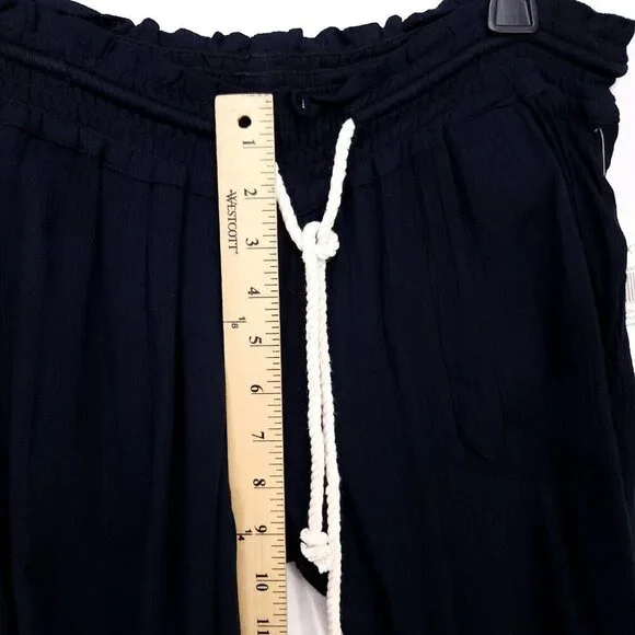 Roxy Bathingsuit Cover Up Pants Oceanside Drawstring Beach Summer Size XL Blue - Picture 7 of 15